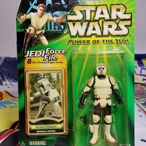 Star Wars SCOUT TROOPER Imperial Patrol Action Figure POTJ Jedi Force File New
